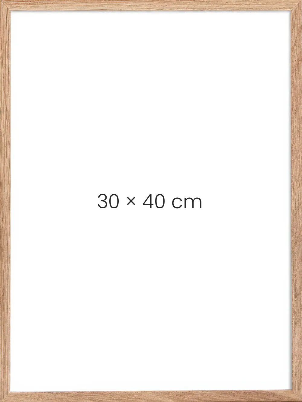 Ek natur, sedd framifrån